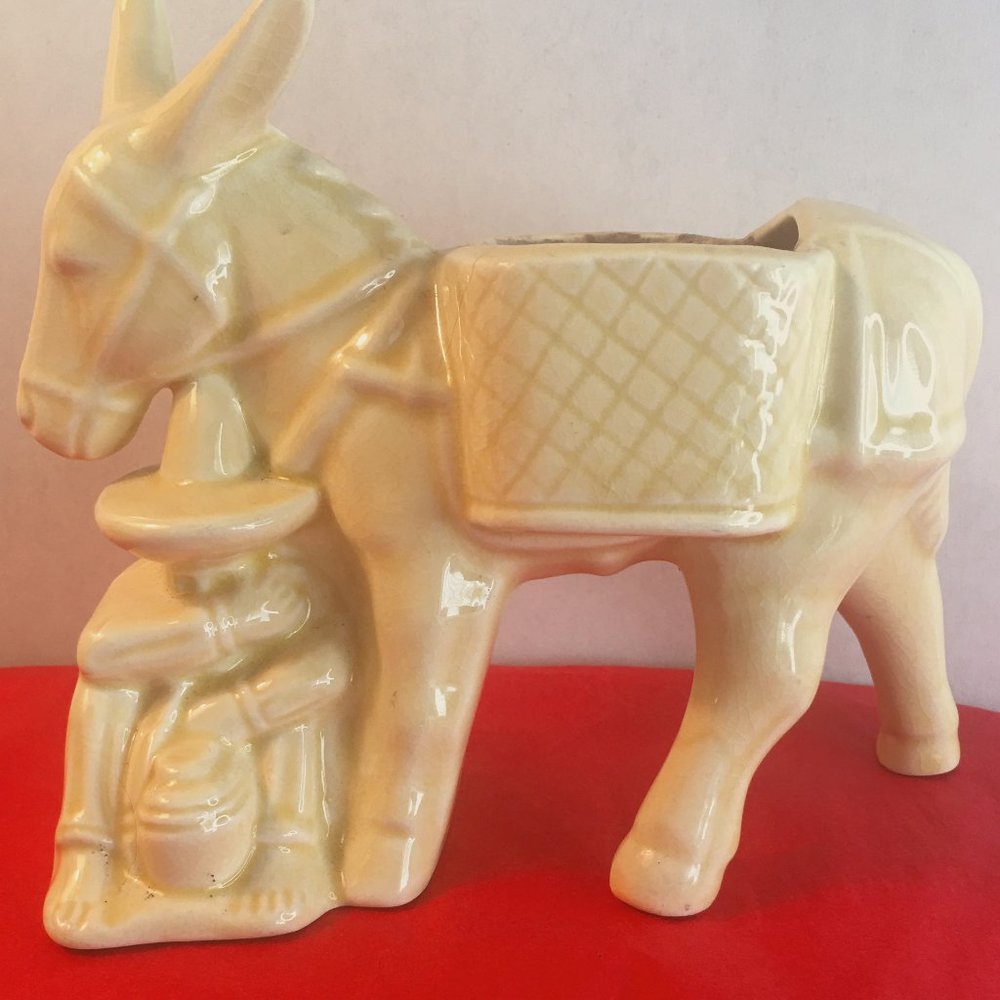 Vintage Donkey and Man Platner